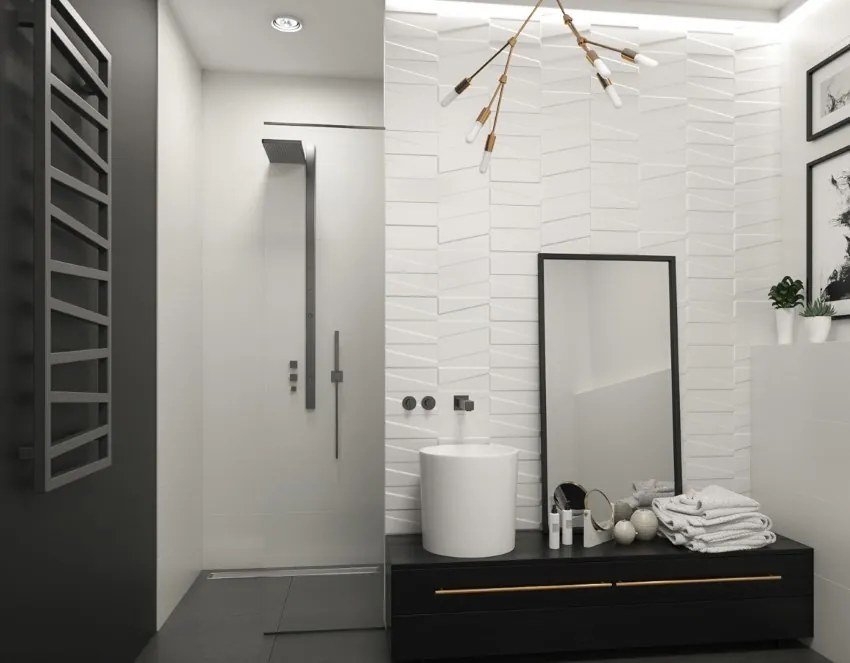 Terma Zigzag 835x500 kombinovaný radiátor Heban Z8
