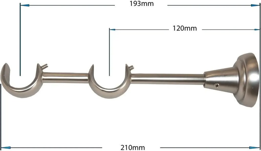 Garniže 25x25mm - dvojradové - LIST ROSE - satin