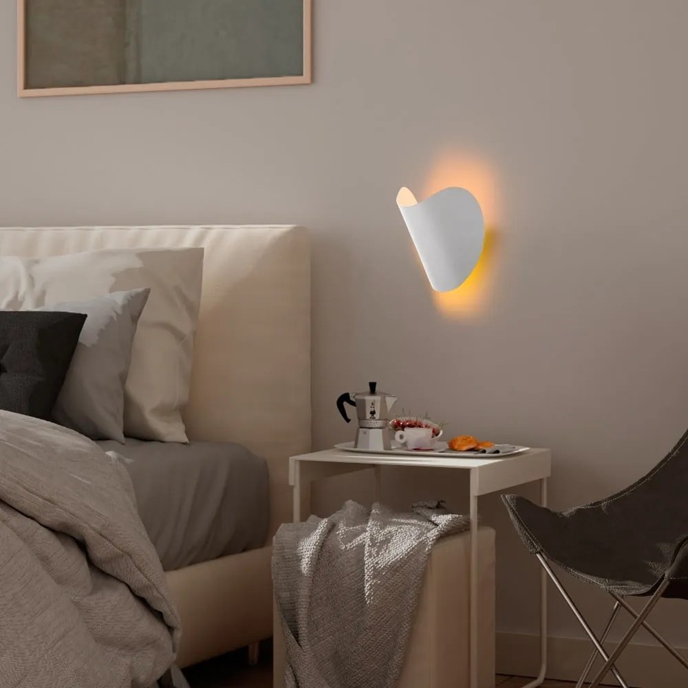 Biele LED nástenné svietidlo Heybe – Opviq lights