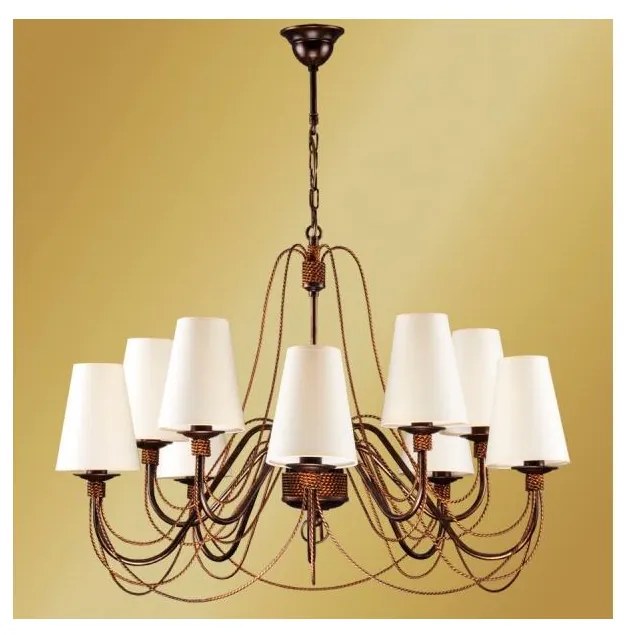 Kemar P/10/S - Luster PRETO 10xE14/60W/230V