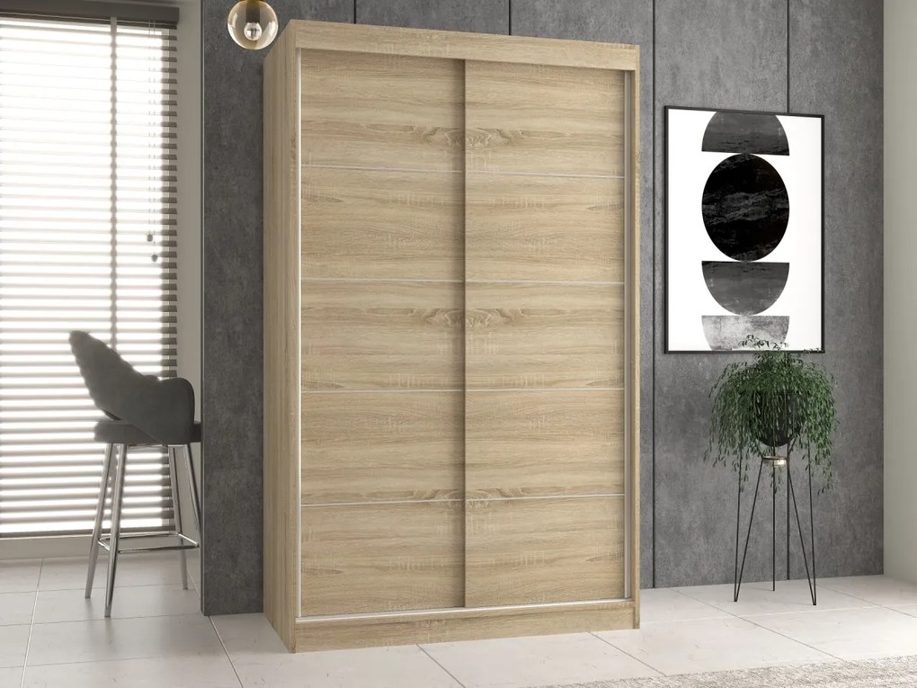 Šatníková skriňa IGA I 120 cm dub sonoma