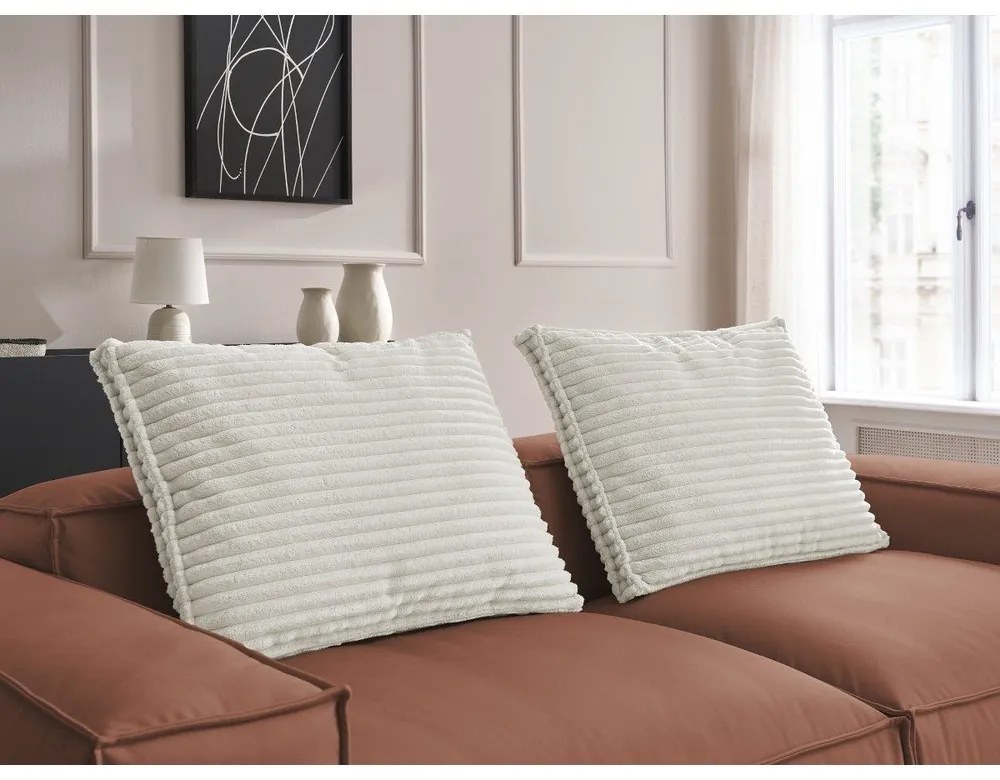 Tmavohnedá pohovka z imitácie kože 260 cm Boheme – Bobochic Paris