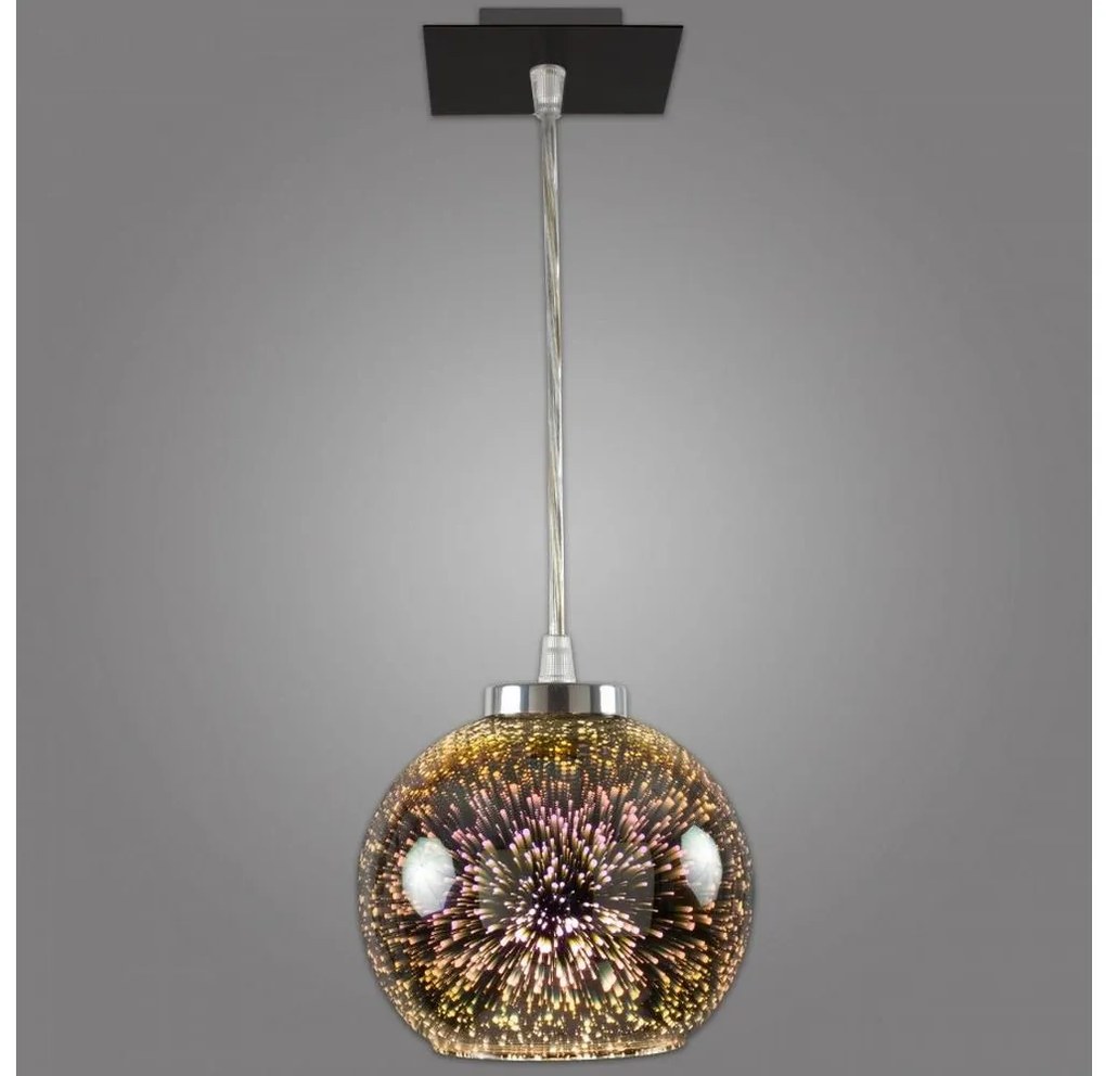 Kemar NP/1/D3 - Luster na lanku KULE 3D 1xE27/60W/230V