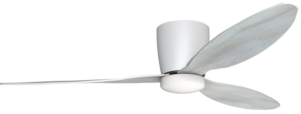 Stropná ventilátor Veneti CCT Biela/Oak s LED stmievateľný