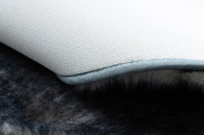 Koberec LAPIN Shaggy slonia kosť/čierny protišmykový kruh