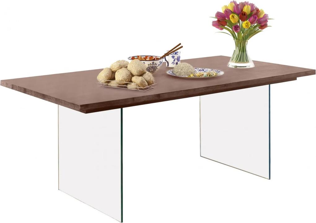 Jedálenský stôl Vive, 180 cm, hnedá