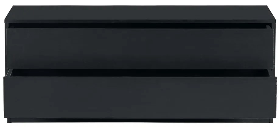 Čierna TV zostava z borovicového dreva 358x210 cm Finca – WOOOD