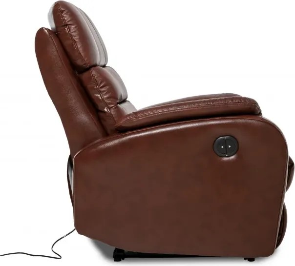 Kožené polohovacie kreslo ELEGANT 2, koňak K 2136 (RE Typ 2)
