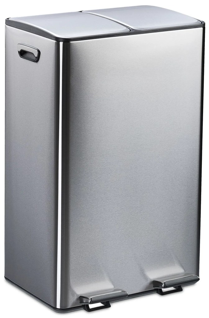 Odpadkový kôš 2x30L RD51208, strieborná