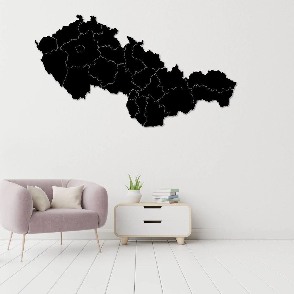 SENTOP | Veľká drevená mapa Slovensko a Česko | SENTOP M011