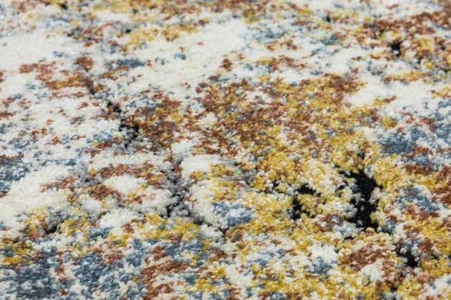 Koberec Bosa 8621A krémový / medený / modrý