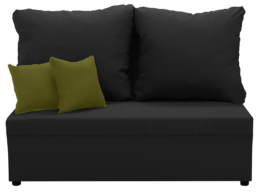 Dvojmiestna pohovka s funkciou spania TOMI 2 Čierna námornícka modrá