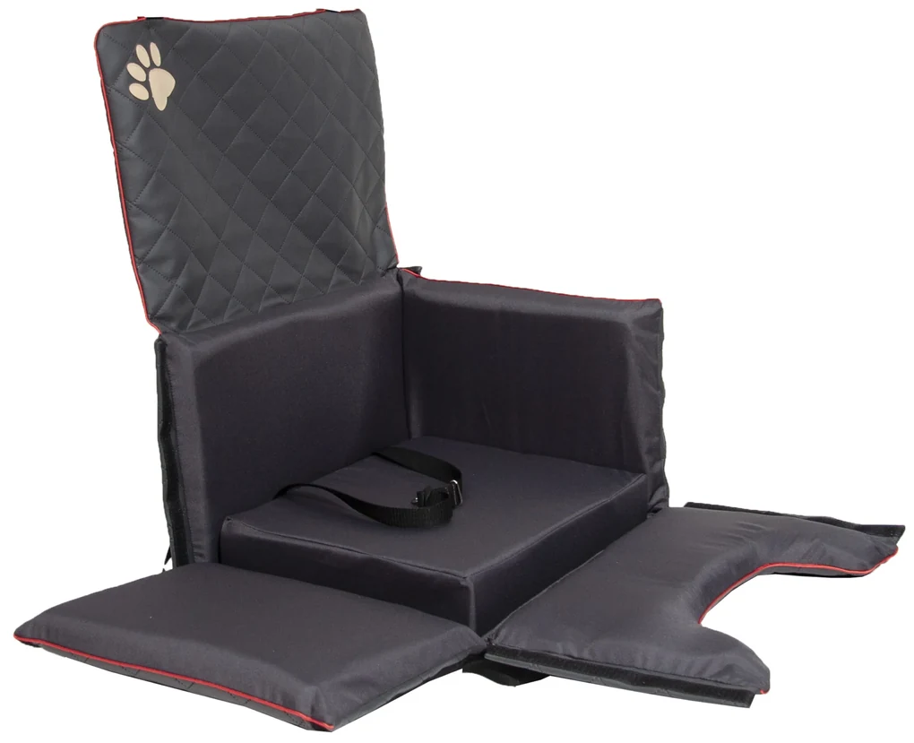 Golden Dog Autosedačka Lux Comfort pre psa M 33 x 52 x 44 cm – grafitová