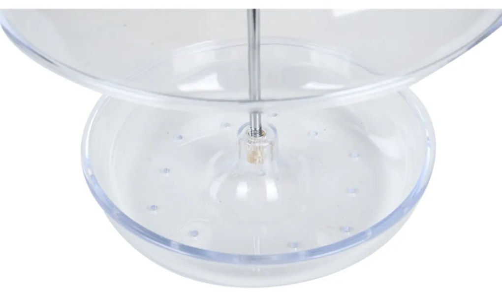 Závesné kŕmidlo pre vtáky Round, 21,5x15,5 cm, plast, transparentná