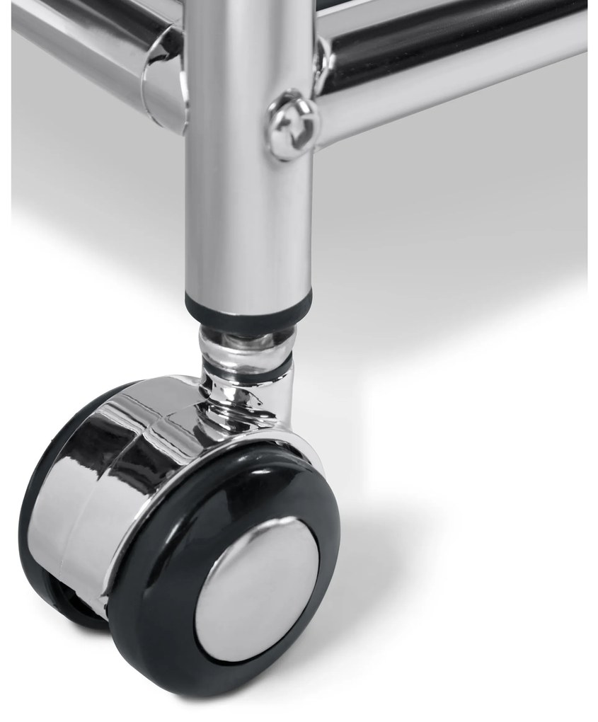 Kovový nočný stolík so zásuvkou »CN3«, sivý