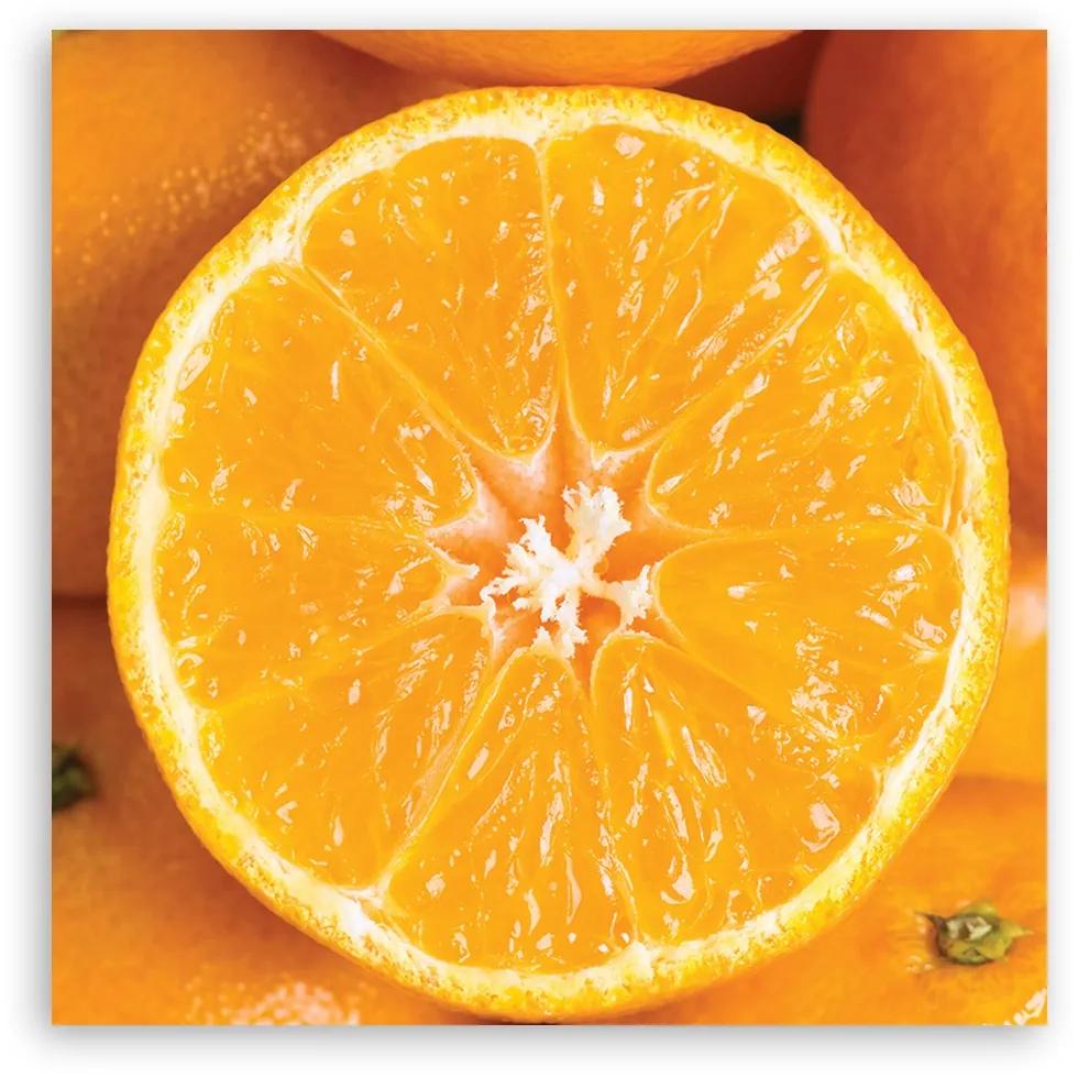 Obraz na plátně, Oranžové makro - 30x30 cm