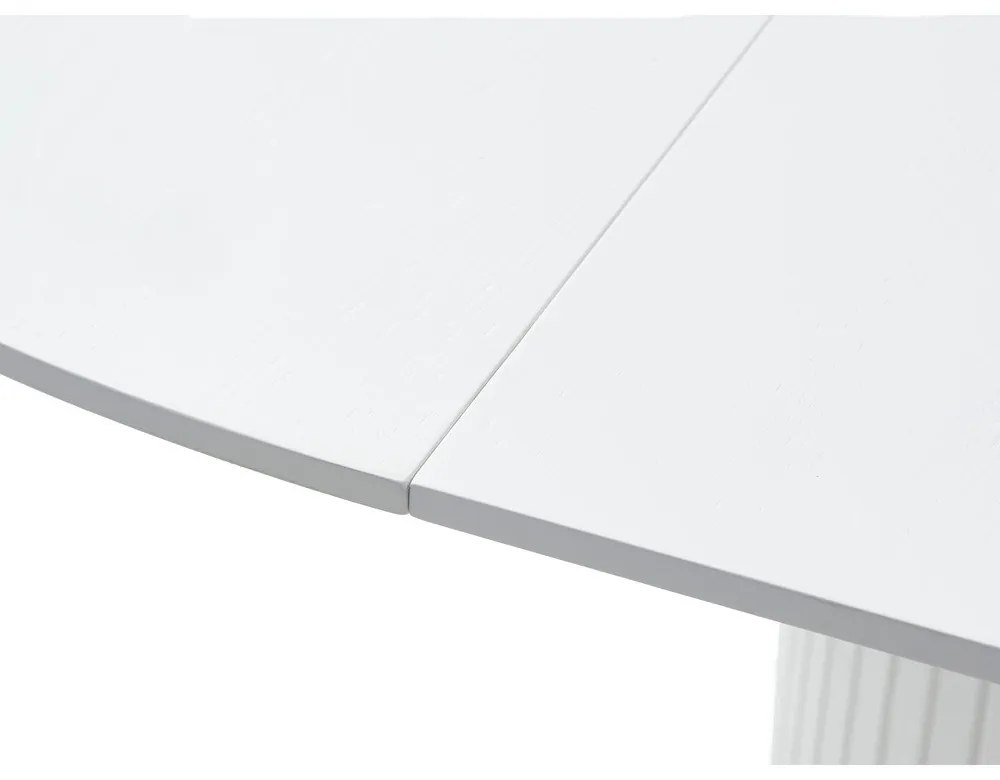 Okrúhly rozkladací jedálenský stôl s prídavnou doskou ø 120 cm Nola – Unique Furniture