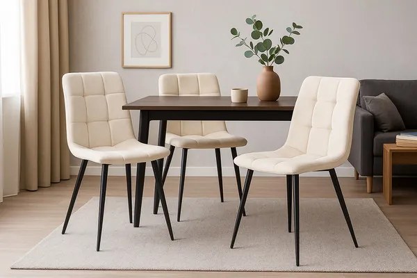 Jedálenská stolička LUXE béžová FAT2950