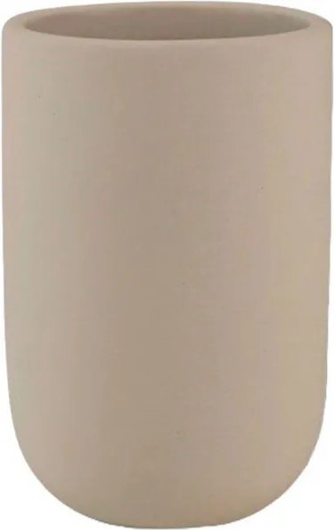 Krémovobiela keramická WC kefa Lotus - Mette Ditmer Denmark