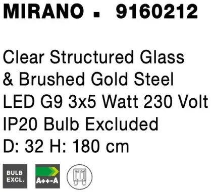 Retro luster Mirano 32 zlaté