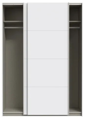Šatníková skriňa KARO 150x210 cm biela