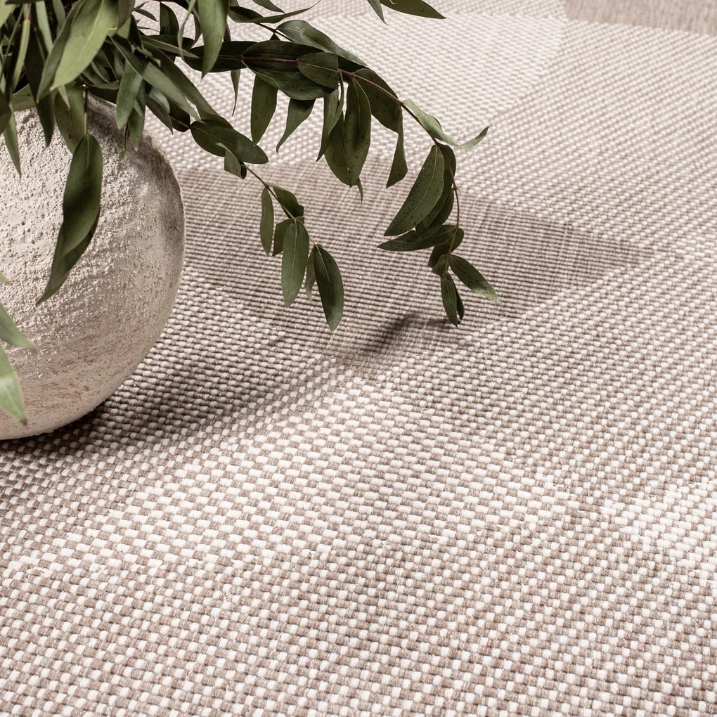 Dekorstudio Obojstranný koberec na terasu DuoRug 5835 - béžový Rozmer koberca: 160x230cm