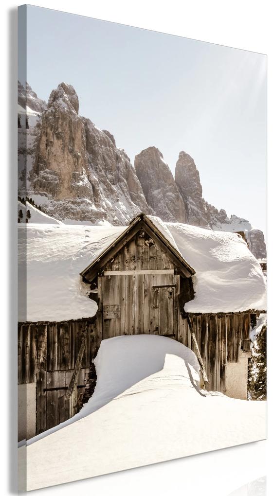 Artgeist Obraz - Winter in the Dolomites (1 Part) Vertical Veľkosť: 60x90, Verzia: Na talianskom plátne