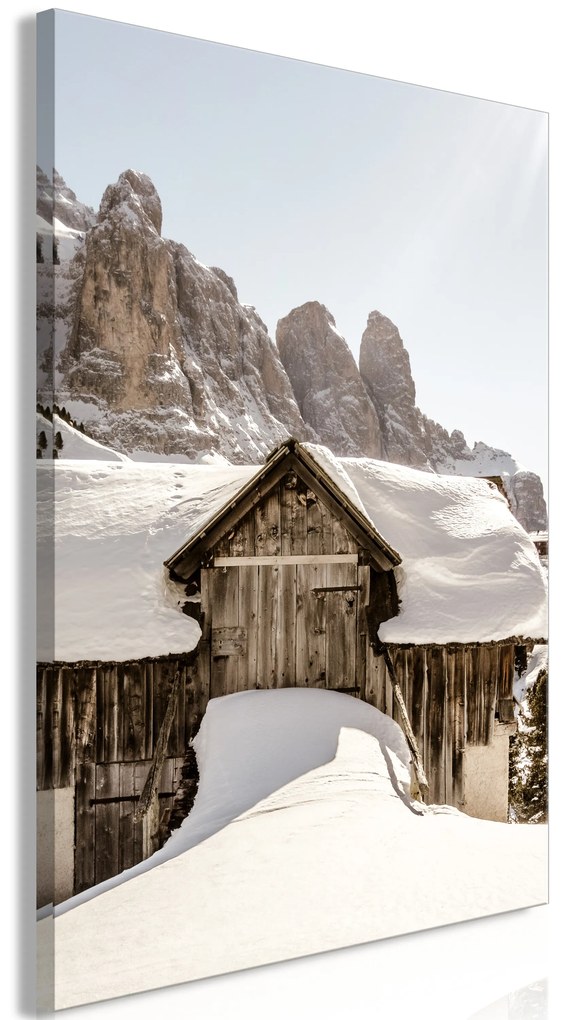 Artgeist Obraz - Winter in the Dolomites (1 Part) Vertical Veľkosť: 80x120, Verzia: Standard