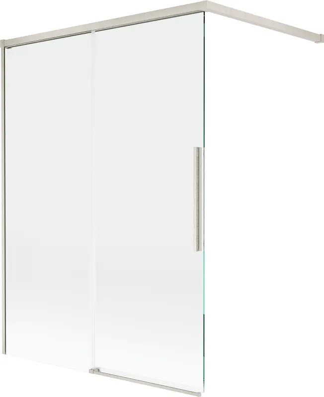 Mexen Rox, 2-krídlová posuvná vaňová zástena 120 x 150 cm, 8mm číre sklo, oceľový profil, 8C9-120-003-97-00