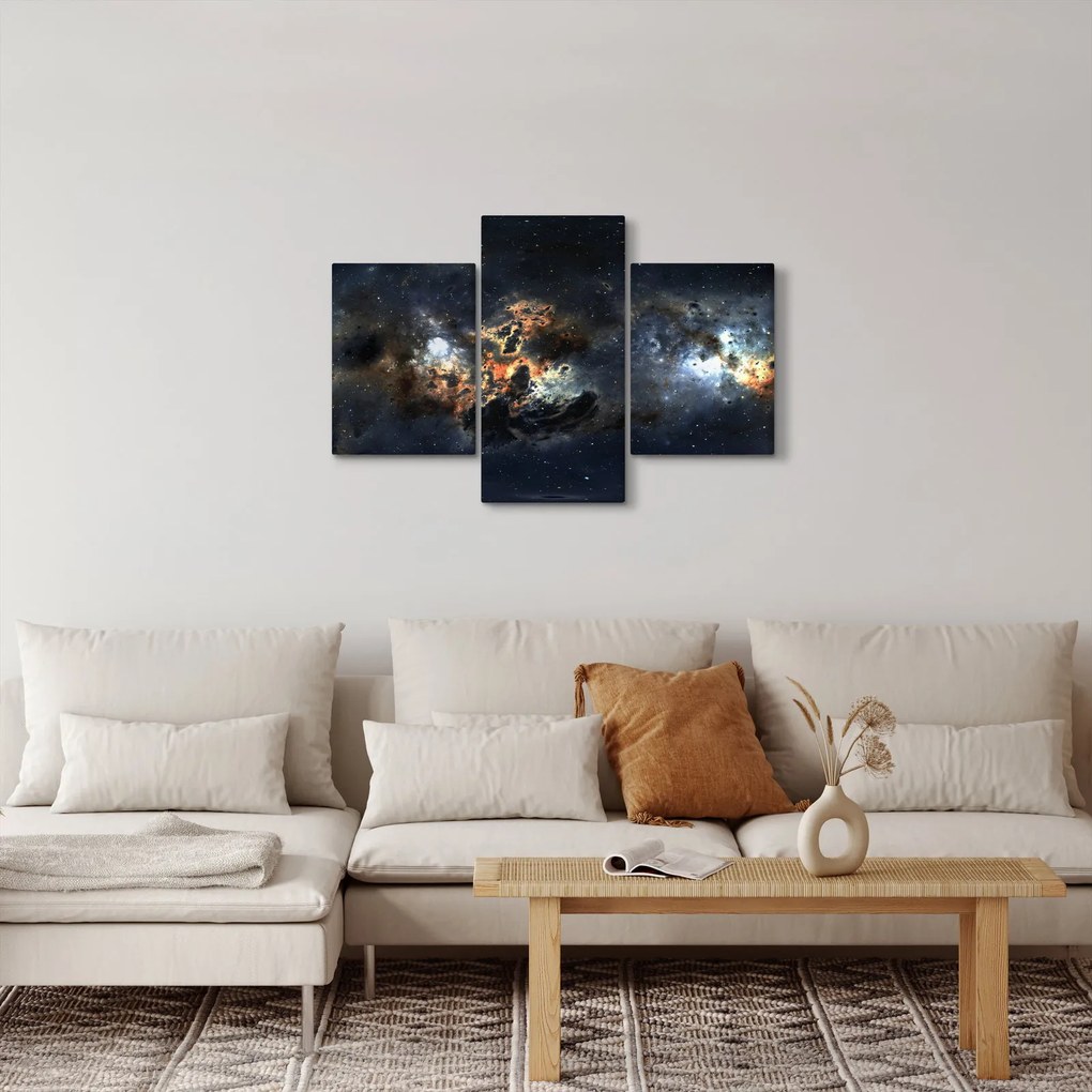 Obraz - Vesmír s hmlovinou (90x60 cm)