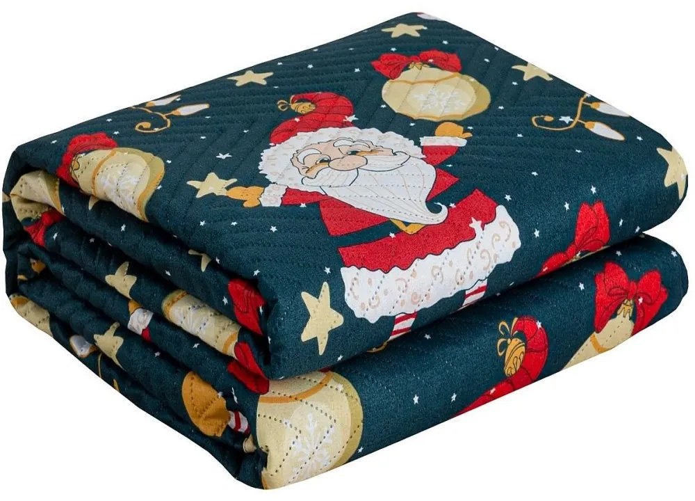 Vianočná prikrývka na posteľ Santa Šírka: 170 cm | Dĺžka: 210 cm