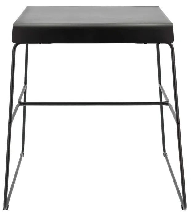 Čierny kovový jedálenský stôl 58x75 cm A-Café – Zone
