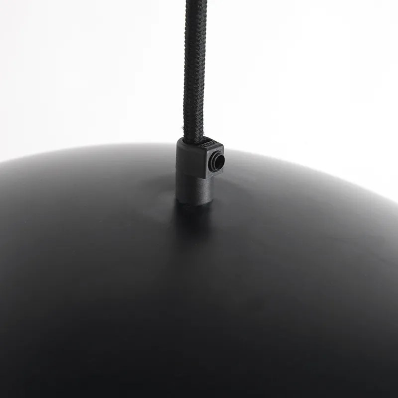 Čierne s zlatým priemyselným závesným svietidlom 50 cm - Magna Eco