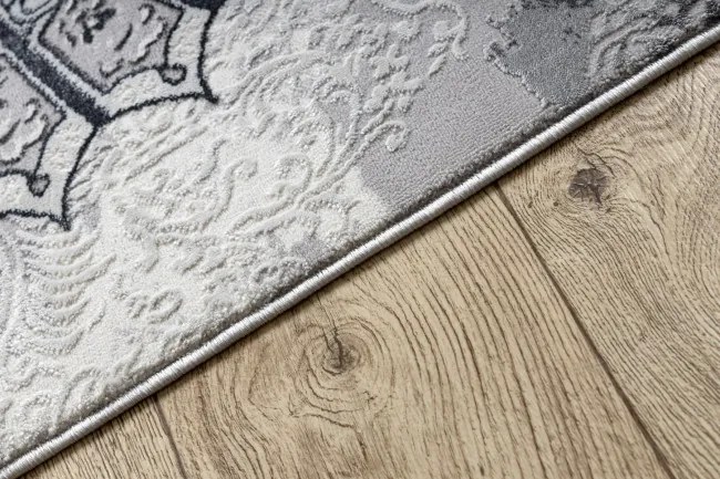 Koberec ALLURE 5715 svetlosivý / biely