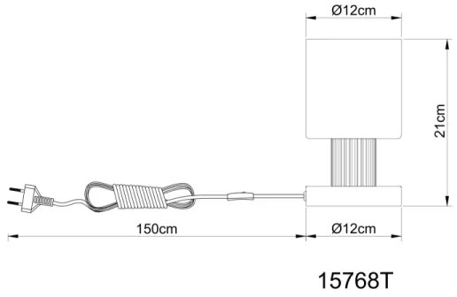 Globo 15768T - Stolná lampa ALEIDIS 1xE27/25W/230V