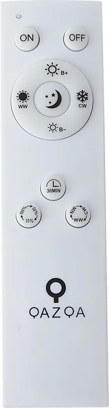 Inteligentný LED panel čierny 60 cm vrátane LED stmievania do tepla s diaľkovým ovládaním - Knob