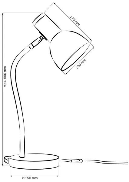 Stolná lampa MIMI 1xE27/10W/230V žltá