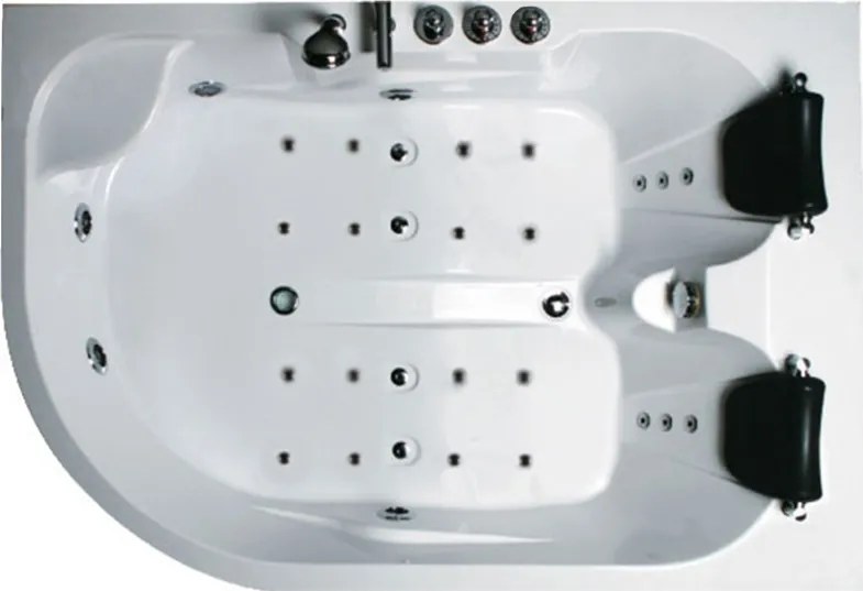Terra Hydromasážna vírivá vaňa Carmen 631L 180x120, ľavá
