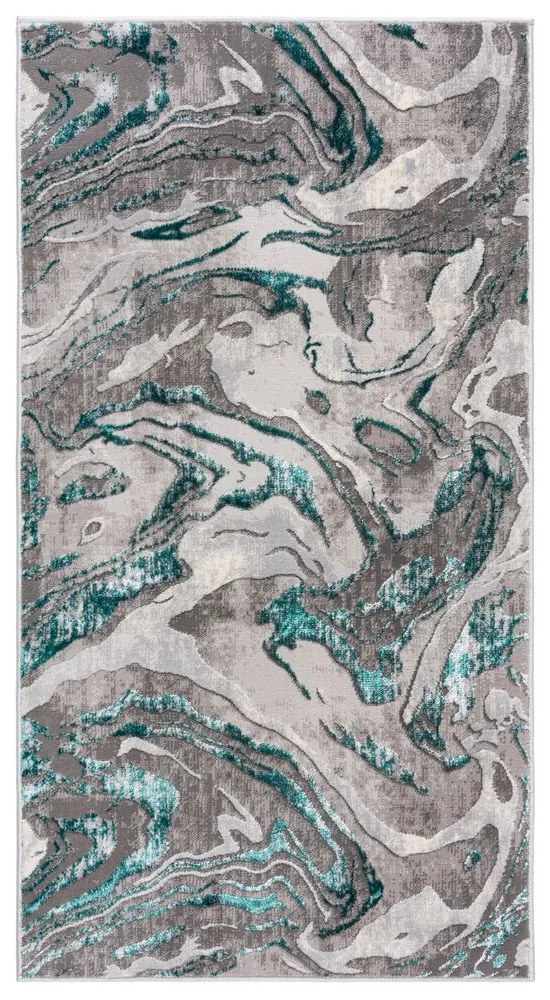 Kusový koberec Eris Marbled Emerald, 240x340, modrá, kancelária, Flair Rugs
