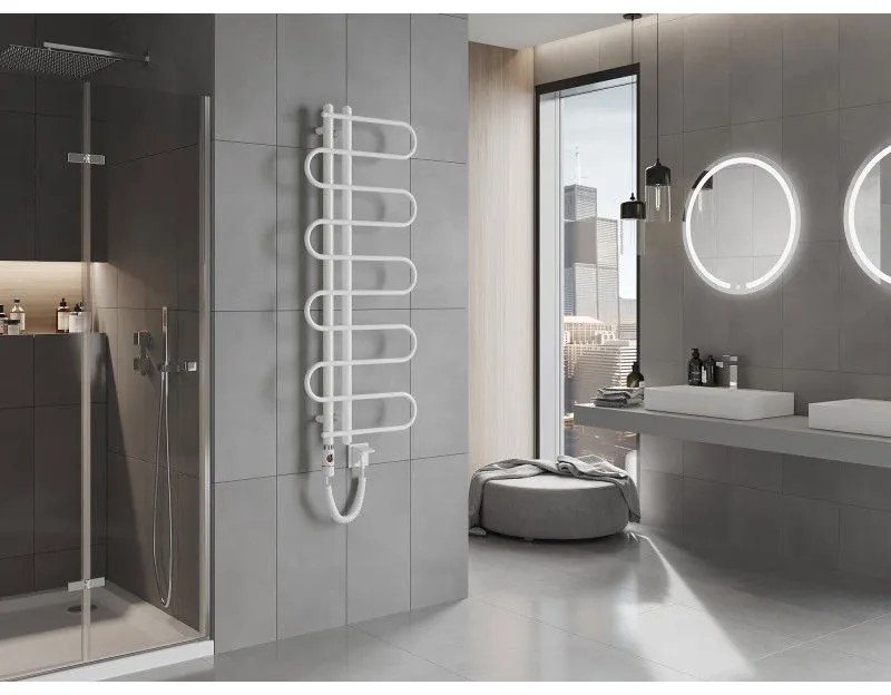 Mexen Kiso, elektrické vykurovacie teleso 1200 x 500 mm, 300 W, biela, W114-1250-500-2300-20