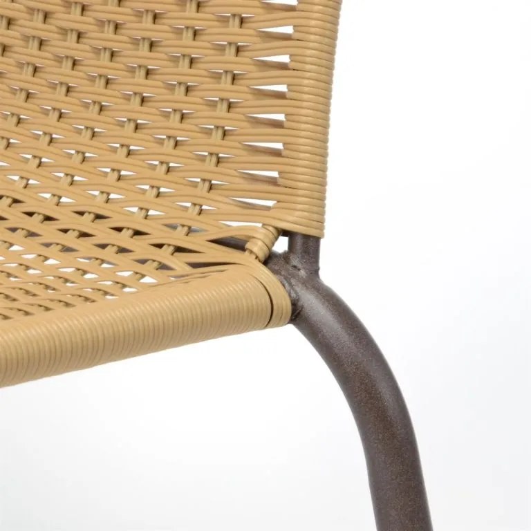 Garthen 35058 Záhradná bistro stolička - stohovateľná, béžová