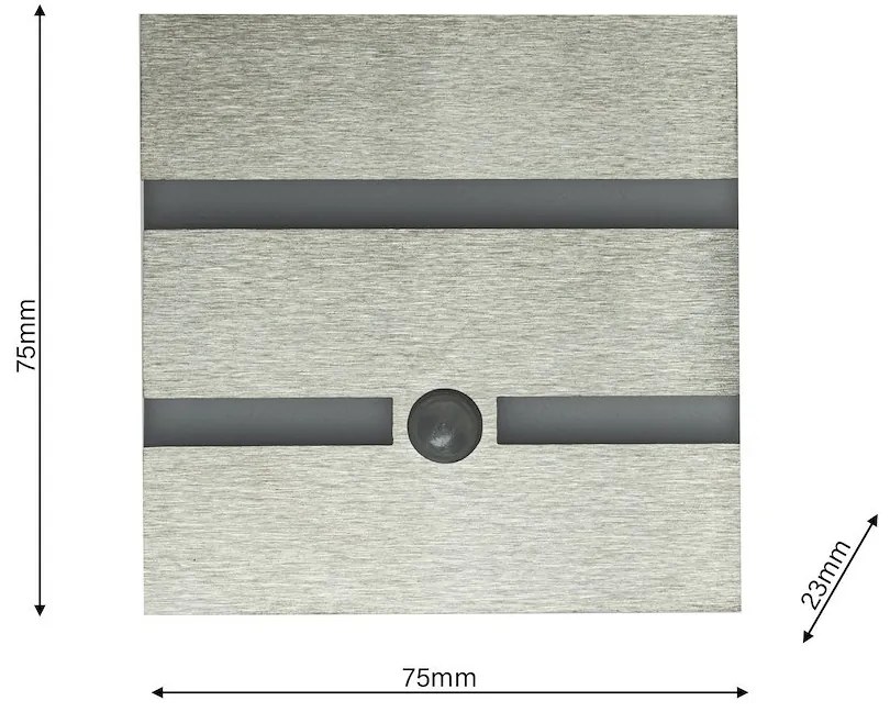 Schodiskové LED svietidlo Vox, 1x LED 0,6w, 4000k, s, pohybový senzor