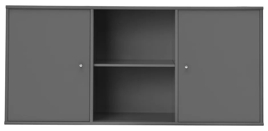 Antracitová nízka závesná komoda 133x61 cm Mistral – Hammel Furniture