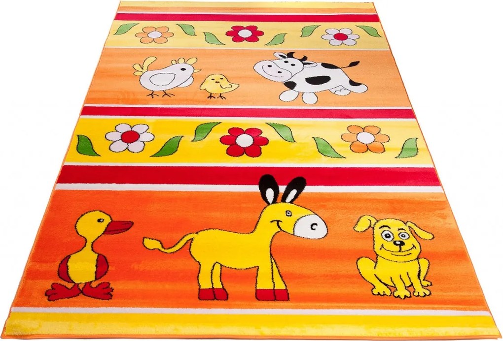 TA Koberec C798B ORANŽOVÝ KINDER CFV Rozmer: 160x220 cm