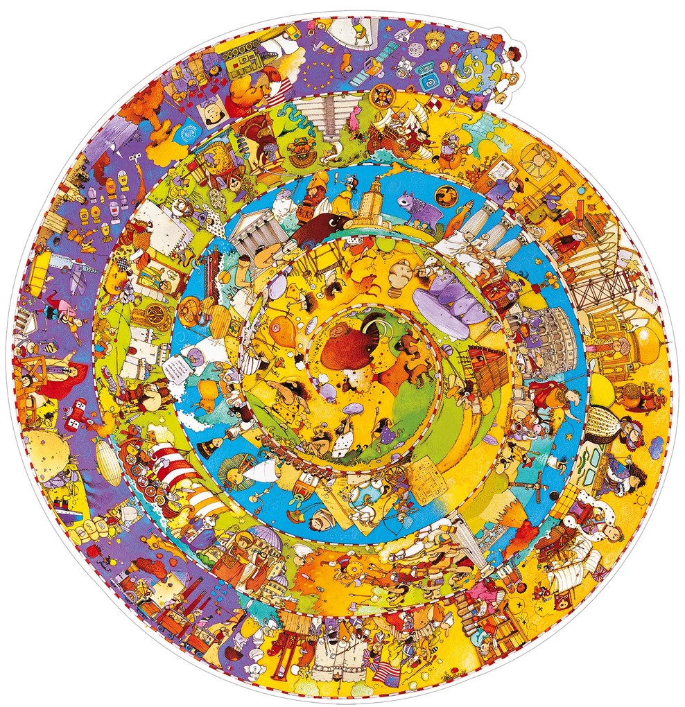 Vyhľadávacie puzzle s plagátom - História - 350 ks