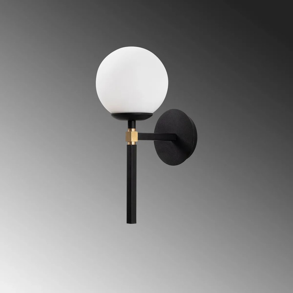 Nástenné svietidlo Gondol čierne