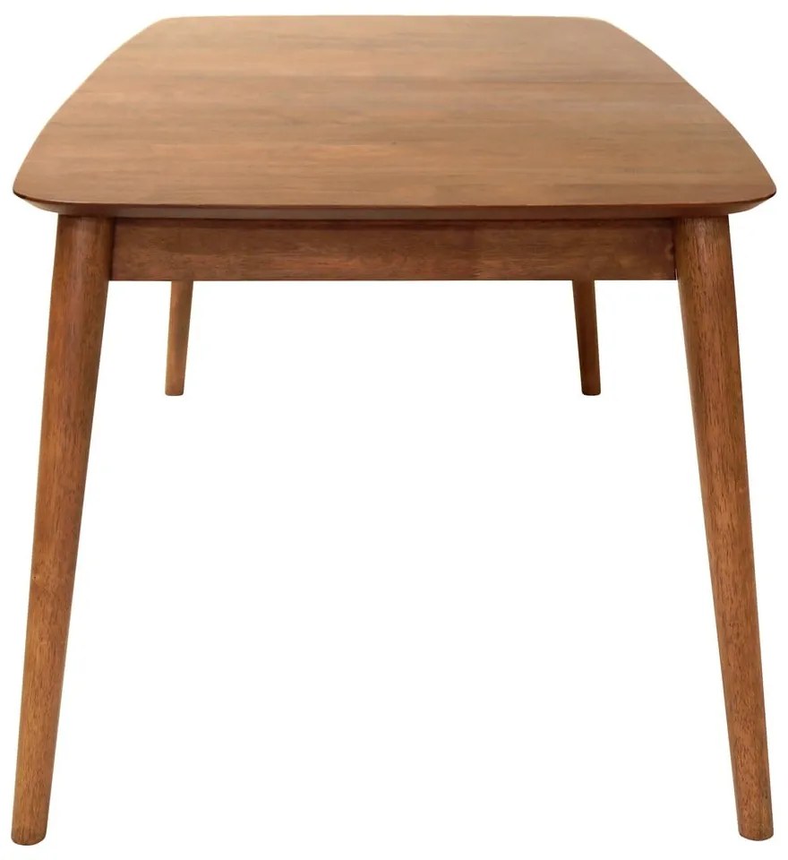 Rozkladací jedálenský stôl s prídavnou doskou v dekore orecha 90x180 cm Montreux – Actona