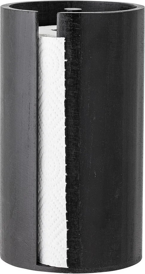 Čierny drevený stojan na papierové utierky ø 14,5 cm Celian – Bloomingville