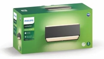 Philips 16487/93/P0 - Stmievateľné vonkajšie svietidlo STRATOSPHERE 2xLED/4,5W IP44