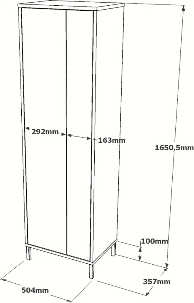 Kúpeľňová skrinka Houseland Kira biela